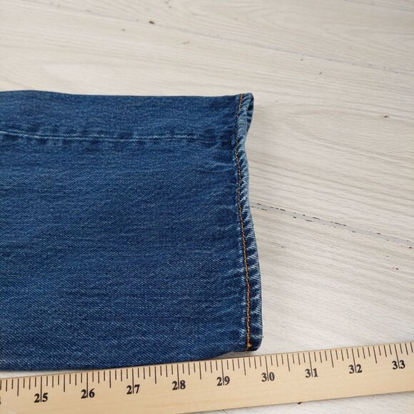 Levis 501 XX Jeans Mens 34x30 Button Fly Straight Fit Blue Cotton Workwear - Picture 9 of 10